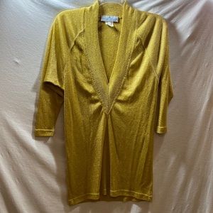 La Costa Spa vintage glittery gold tunic
